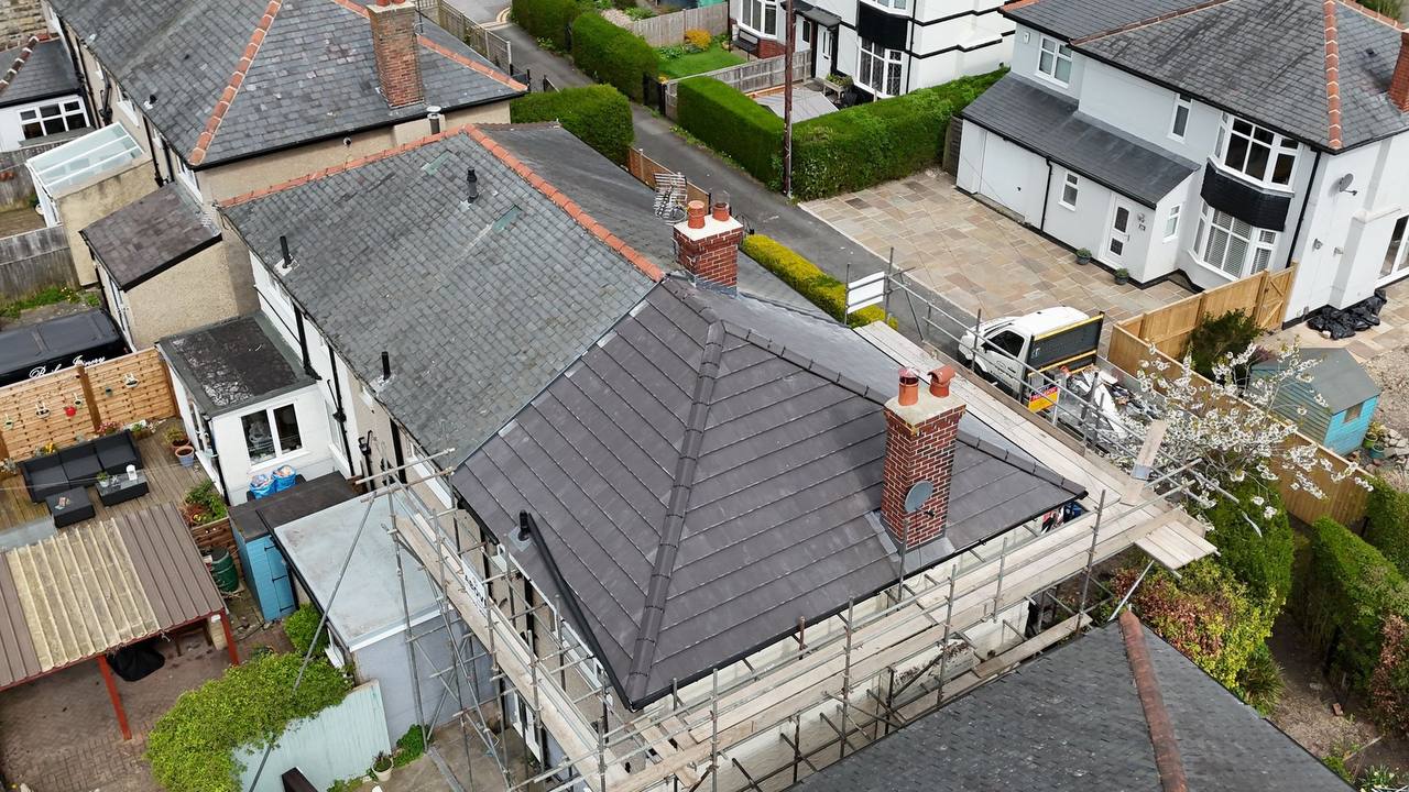 Conservatory roof replacement before and after